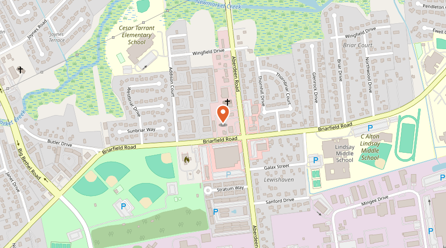 Map showing the location of B.K. Automotive & Diesel Repair on Hampton, VA 23666